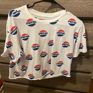 Pepsi logo cropped t-shirt.